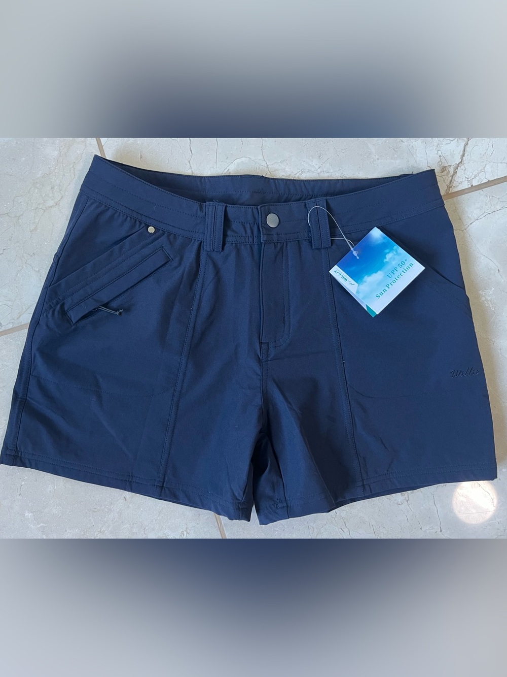 NWT Willit Navy Blue Golf Hiking Shorts Womens 6 UPF 50 Quick Dry Cargo Travel
